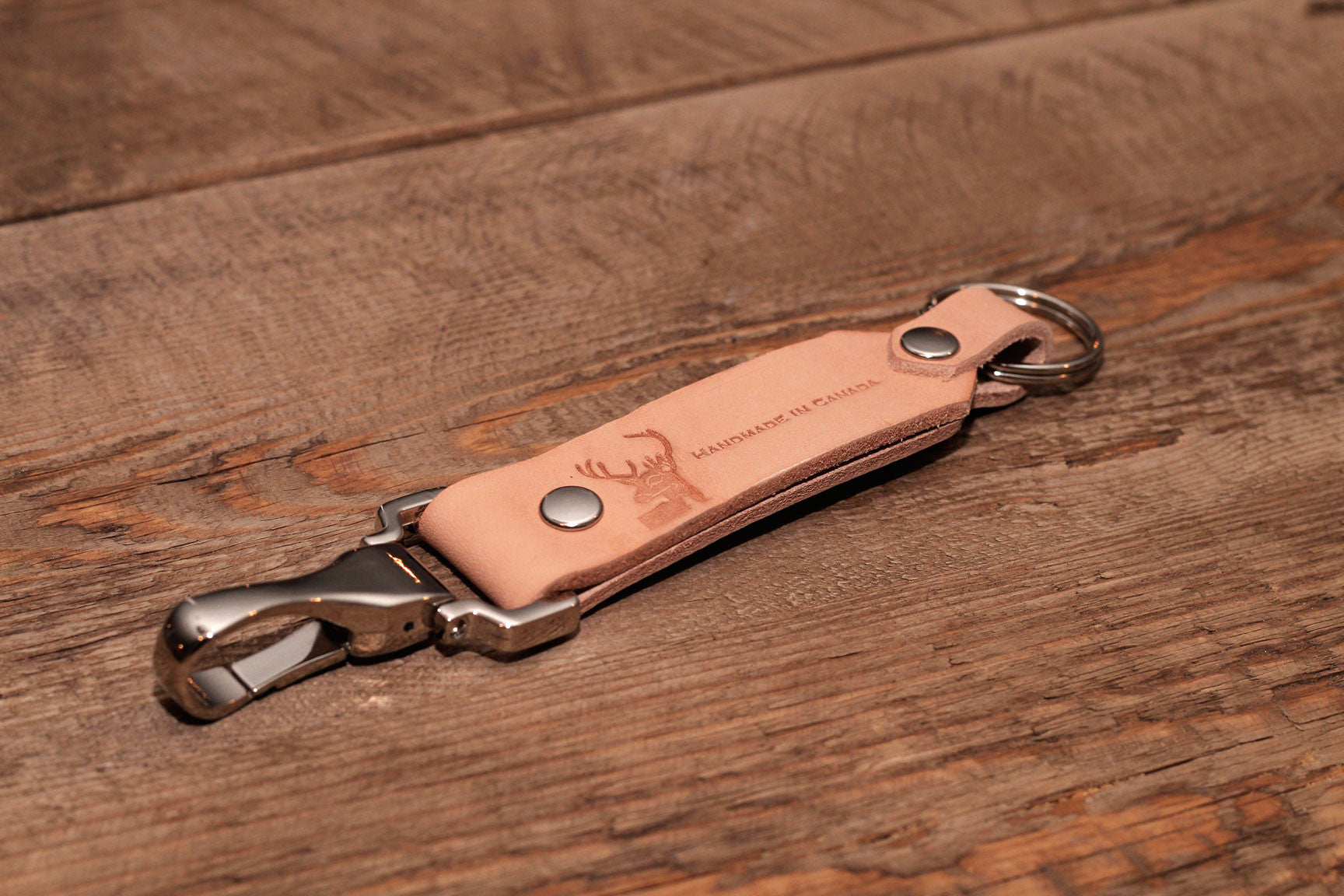 Handmade Leather Key Fob California