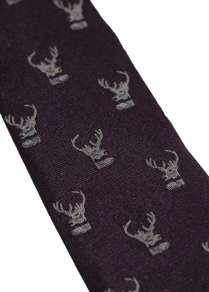 handmade purple silk LVJ tie