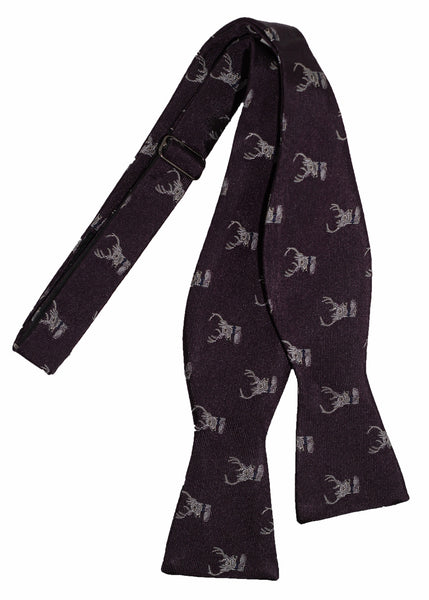 handmade purple silk LVJ bow tie