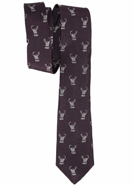 handmade purple silk LVJ tie